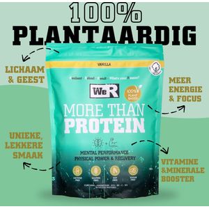 We'R Proteine Poeder / Vegan Proteine Shake – Vanille – 900g – Bio & Vegan - Body & mind