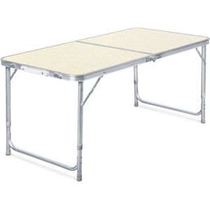 Inklapbare Campingtafel 120x60 cm - Verstelbaar, Multifunctioneel & Ruimtebesparend