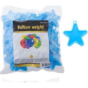 BALLON GEWICHTEN STER Blauw (100pcs)