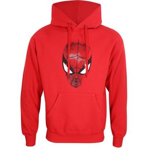 Uniseks Hoodie Spider-Man Spider Crest Rood - XXL