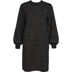 Object Objreynard L/s Knit Dress Jurken Dames - Kleedje - Rok - Jurk - Zwart - Maat XL