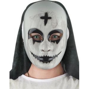 Masker Scary Non - Nun - Halloween Masker Nonnen - One Size - Volwassen