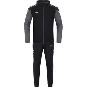 Jako Performance Trainingspak Polyester Met Capuchon Kinderen - Zwart / Zachtgeel | Maat: 140