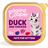 Edgard & Cooper Kattenvoer Kitten Pate Eend - Kip 85 gr