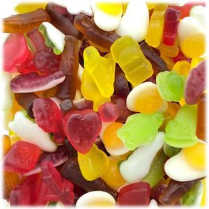 Frisia All in One mix - zoete snoepmix - in bulk - fabrieksverpakking van 3kg - snoepmix beertjes haaien colaflesjes, kikkers enz...