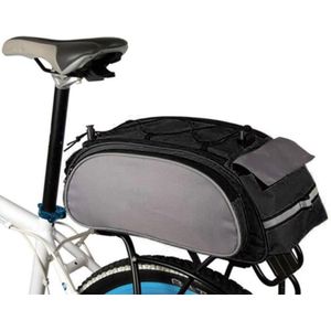 BukkitBow - Tas voor Bagagedrager - Afneembare Draagtas voor Bagagedrager - Sporttas - Met bekerhouder / bidonhouder - Zwart