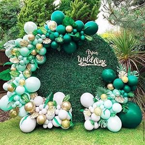 Ballonnenboog Groen – 110 stuks Decoratiepakket Ballonnen verjaardag – Versiering – Complete set Decoratie Feest Kant en klaar pakket Decoratie pakket