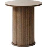 Bijzettafel Smoked Eikenhout - Rond Ø50cm - Tafel Nola - Giga Living