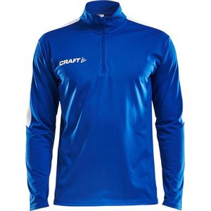 Craft Progress Halfzip LS Shirt Heren Sportshirt - Maat L  - Mannen - blauw/wit