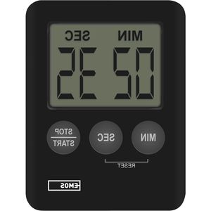 Digitale keukentimer met alarm en magneet - Zwart