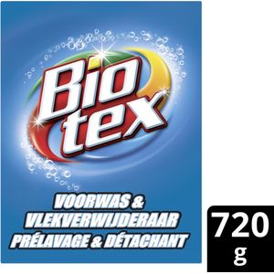 Biotex Waspoeder - Voorwas & Vlekverwijderaar - met actieve biologische enzymen - 720 g