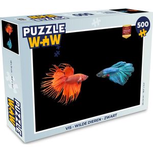 Puzzel Vis - Wilde dieren - Zwart - Legpuzzel - Puzzel 500 stukjes