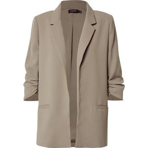 SOAKED IN LUXURY SLSHIRLEY BLAZER - Brindle Grey