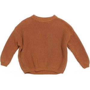 Uwaiah oversize knit sweater -Sugar Brown - Trui voor kinderen - 80/9-12M