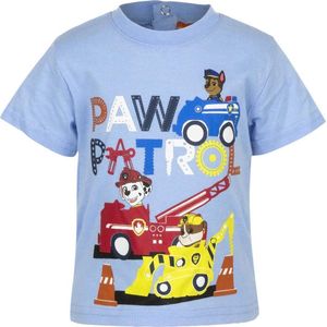 Paw Patrol T-shirt baby - Baby Blue - maat 71 cm - 9 maanden