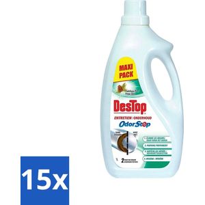 DesTop - Onderhoud Leidingen - OdorStop - Frisse Dennen geur - 4-in-1 Werking - 2L - Bulkverpakking - 15 stuks