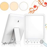 Mrs. Jones Daglichtlamp 10.000 Lux lichttherapielamp daglicht instelbare lichtkleuren helderheid spectrumlamp 6 timers led-zonnelamp witte ruis touch-bediening .