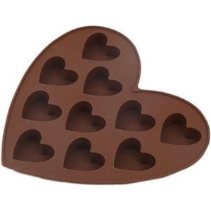 IJsblokjes / Mini Muffin / Cupcake / Bonbonvorm - Hartjes - Siliconen Hart Chocoladevorm