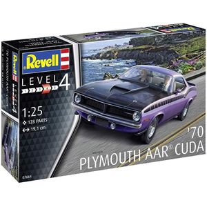 Revell Modelbouwset Plymouth Aar Cuda 1:25 Paars 128-delig