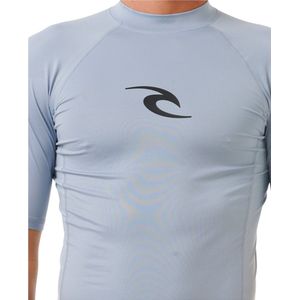 Rip Curl Heren Waves UPF Perf Short Sleeve Lycra Vest - Sp