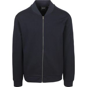 Lyle & Scott Cardigan Bomber Dark Navy - Maat L - Heren