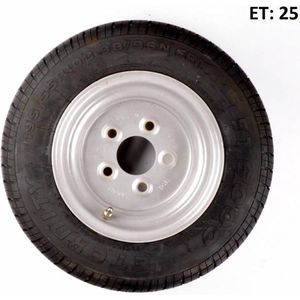 Compleet 10 inch wiel - 195/55R10C band + velg - mercedes steek: 5x112 - 750 kg - 10 PR - 67 mm naafdiameter