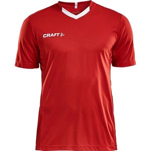 Craft Progress Contrast Shirt Korte Mouw Kinderen - Rood | Maat: 134/140
