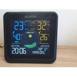 GUARDO - Digitale Barometer - Weerstation - Kalender - Klok - Wekker - Top Aanbieding - Crazy herfstdeal