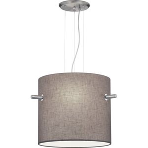 LED Hanglamp - Hangverlichting - Torna Coleno - E27 Fitting - Rond - Mat Nikkel - Aluminium