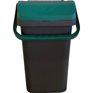 Mari afvalbak 40 liter - afvalemmer - groen - afvalscheiden organisch - GFT - sorteer afvalbak - sorteer bak