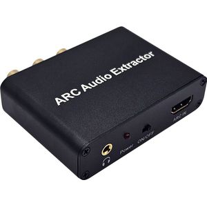 HDMI Audio Extractor - HDMI ARC naar Optisch(SPDIF) + Coaxiaal + RCA - HDMI Converter - Geschikt voor HDTV
