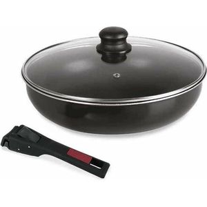 SITRAM Agile koekepan - Non-stick aluminium - Ø 28 cm - Zwart - Alle warmtebronnen inclusief inductie