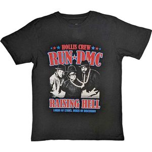 Run DMC - Raising Hell Americana Heren T-shirt - M - Zwart