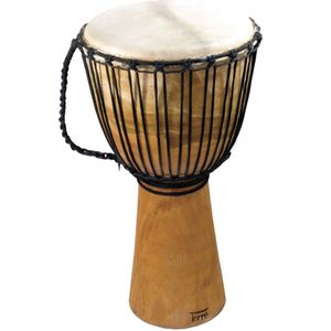 Terré standaard-Djembe, natur H: 50cm x23-25cm, B-Stock - Djembe