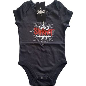 Slipknot - Star Logo Baby romper - 6-9 maanden - Zwart