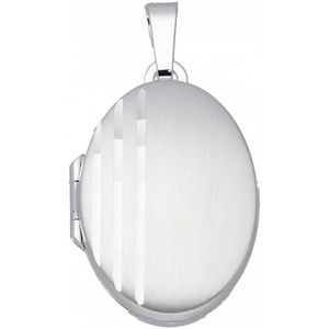 Zilveren medaillon best basics Ovaal - mat/glanzend - 17x26 mm 145.0096.00