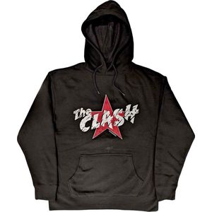 The Clash - Star Logo Hoodie/trui - XL - Zwart