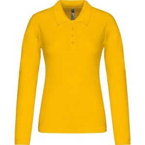 Kariban Piqué-damespolo lange mouwen K257 - Yellow - 3XL