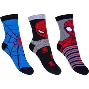 Spiderman - Marvel - sokken per setje van 3 stuks. Maat 23/26.