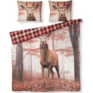 Papillon Hirvi Dekbedovertrek - Flanel - Tweepersoons - 200x200/220 cm - Multi