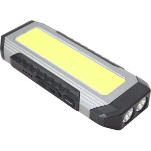 LED Zaklamp, Werklamp en Powerbank in 1 - USB en USB-C - Multifunctioneel met magneet en ingebouwde standaard - Draadloos en oplaadbaar - Fel licht in een klein formaat - 4000mAh