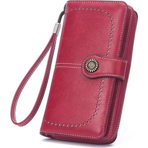 Portemonnee Dames, Portemonnee, Portemonnees, Portefeuille Dames, Dames Pasjes Houder, Card Holder Wallet, Portefeuille, Portefeuille Dames Met Kaarthouders, Creditcardhouder, Pasjeshouder Vrouwen, Moederdag, Valentijnsdag, Verjaardag, ROOD