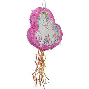 Relaxdays unicorn pinata - eenhoorn - verjaardag - kinderen - roze - zonder vulling