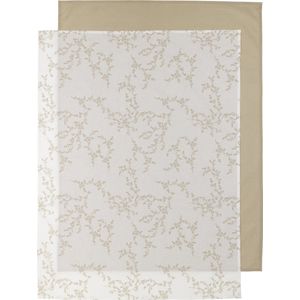 Meyco Baby Branches ledikant laken - 2-pack - sand - 100x150cm - 0.3 TOG
