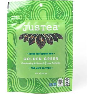 Justea | Groene thee | Navulverpakking | Golden Green | 100 gram