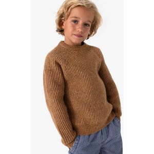 Sissy-Boy - Bruine gebreide trui met raglan mouwen