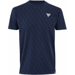 Tennisshirt Tecnifibre Men Graphic Tee Marine 2024-XS