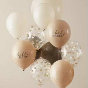 Baby Shower Ballonnen Set Taupe (11st)