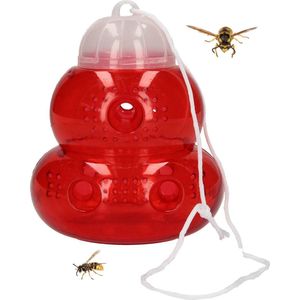 Ecovriendelijke Insecten en Wespenval ��– Rood – 17x11 cm | Val Tegen Wespen Bijen Vliegen en Horzels | Insectenval