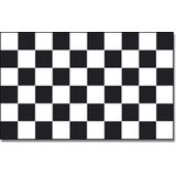 Geruite Finish vlag 90 x 150 cm - Race thema feestartikelen - Race vlaggen - Formule 1 vlag